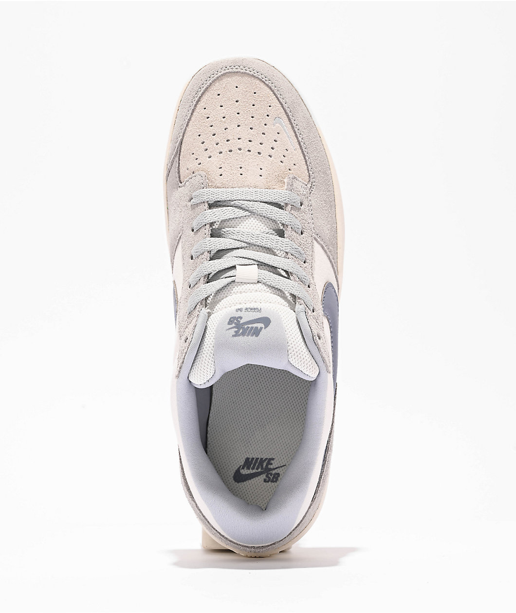 Nike SB Force 58 White, Ashen Slate & Sail Skate Shoes