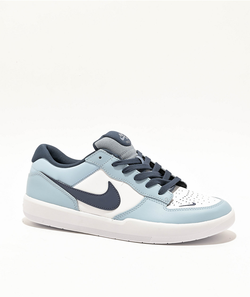 Nike SB Force 58 White, Thunder Blue & Ashen Slate Skate Shoes