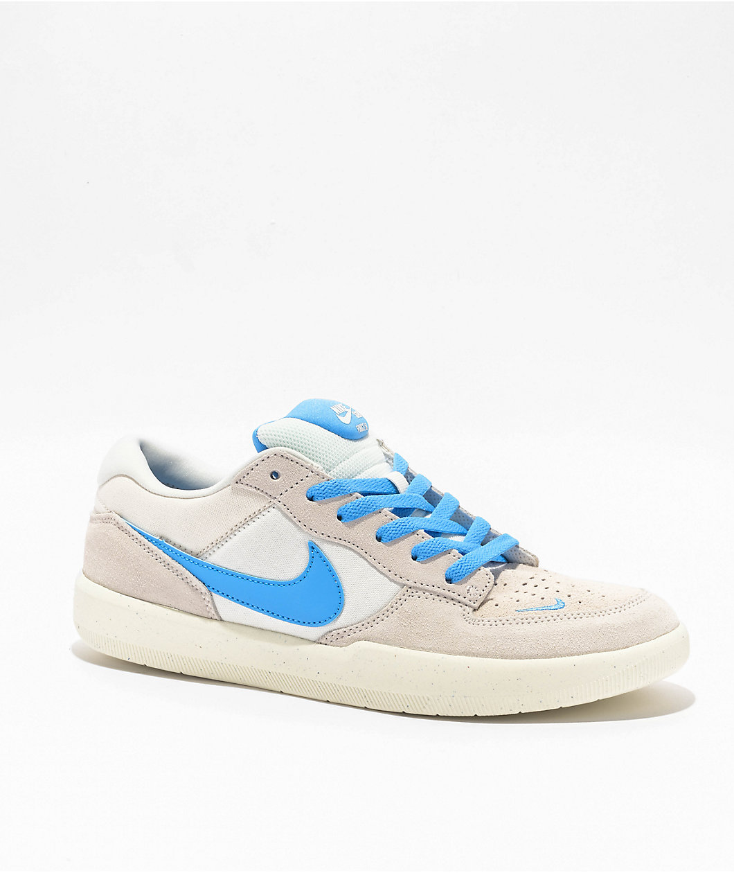 Nike SB Force 58 White & Baby Blue Skate Shoes