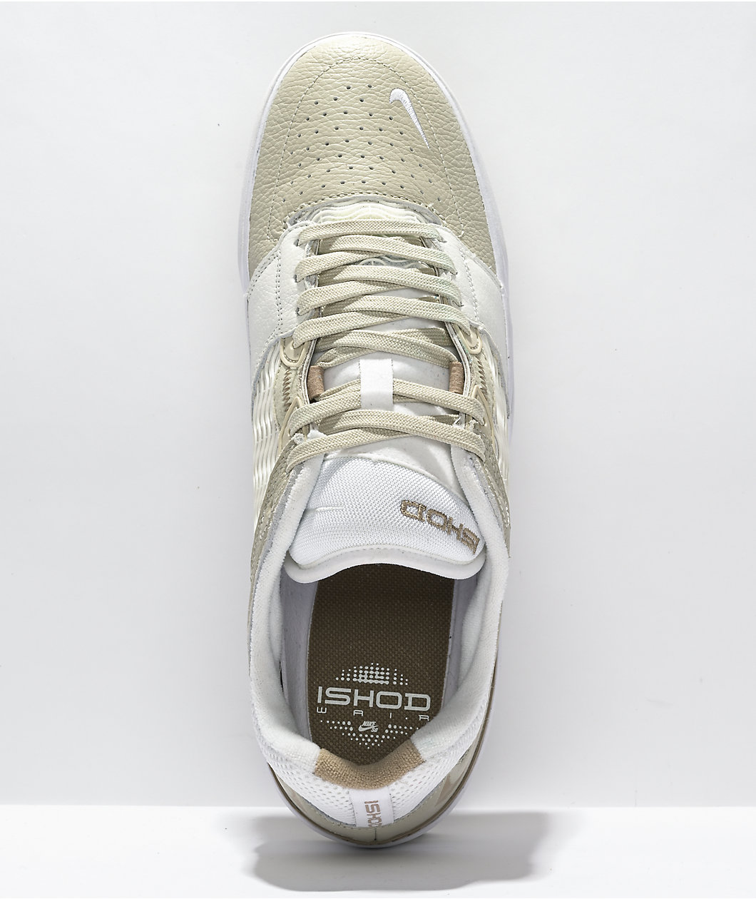 Nike SB Ishod Light Stone, Khaki, & White Skate Shoes
