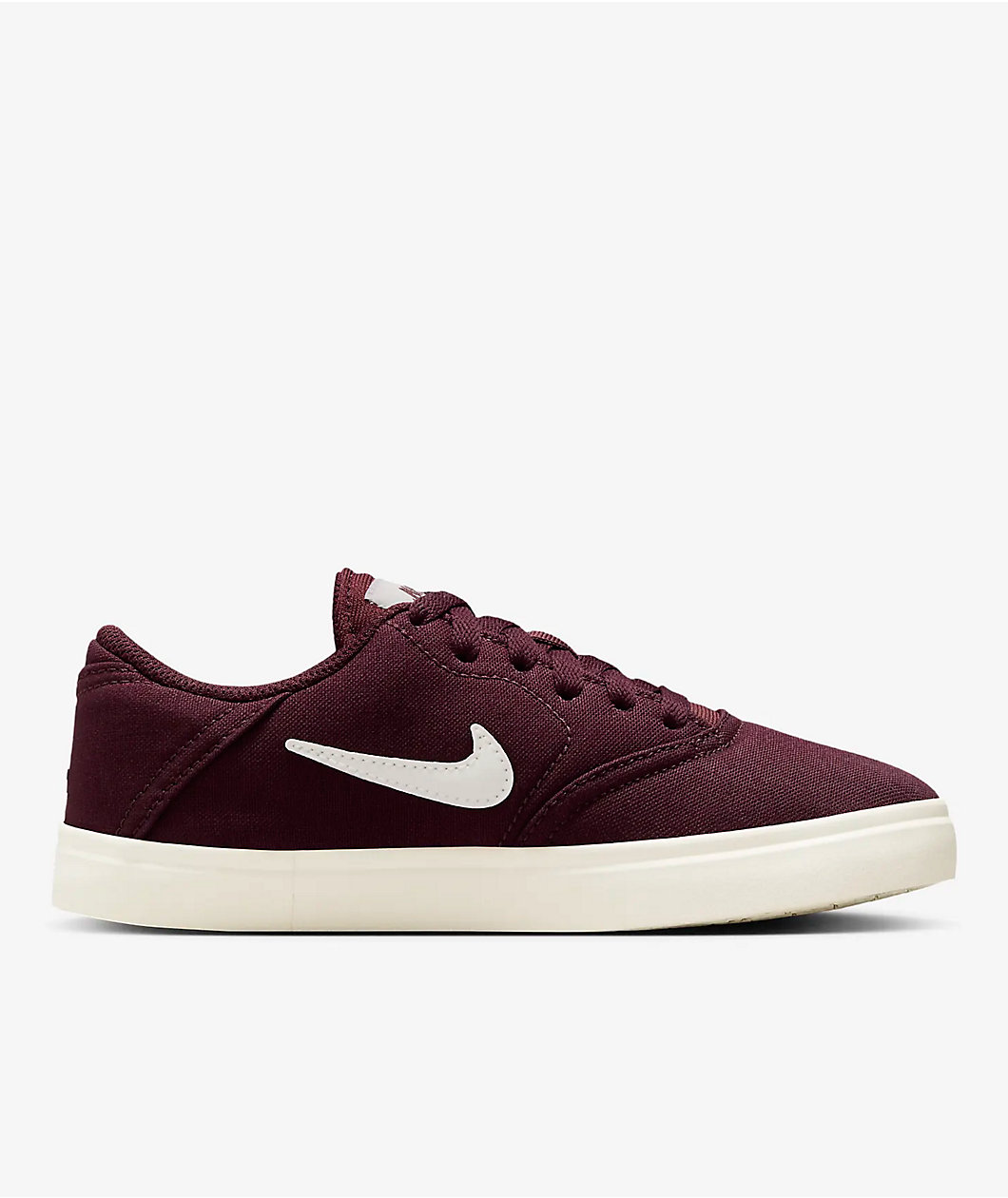 Nike SB Kids Check Canvas Burgundy Crush & Sail Skate Shoes