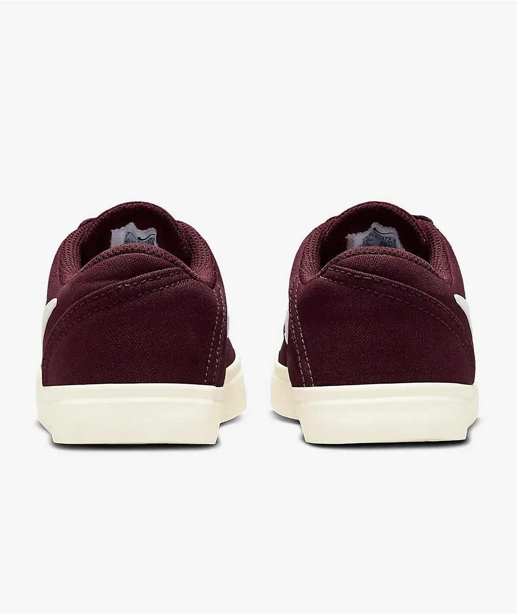 Nike SB Kids Check Canvas Burgundy Crush & Sail Skate Shoes