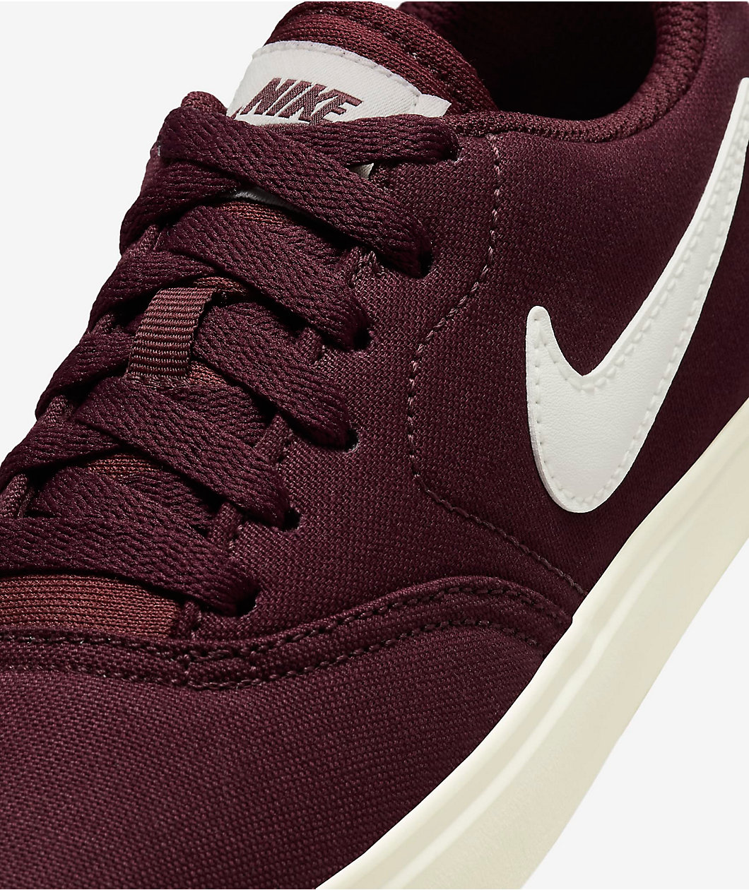 Nike SB Kids Check Canvas Burgundy Crush & Sail Skate Shoes