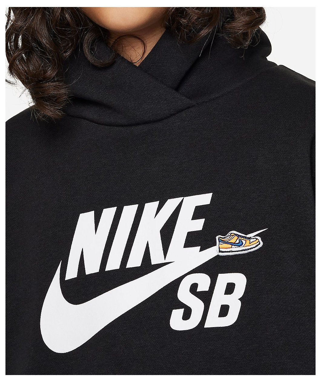 Nike SB Kids Icon Black Hoodie