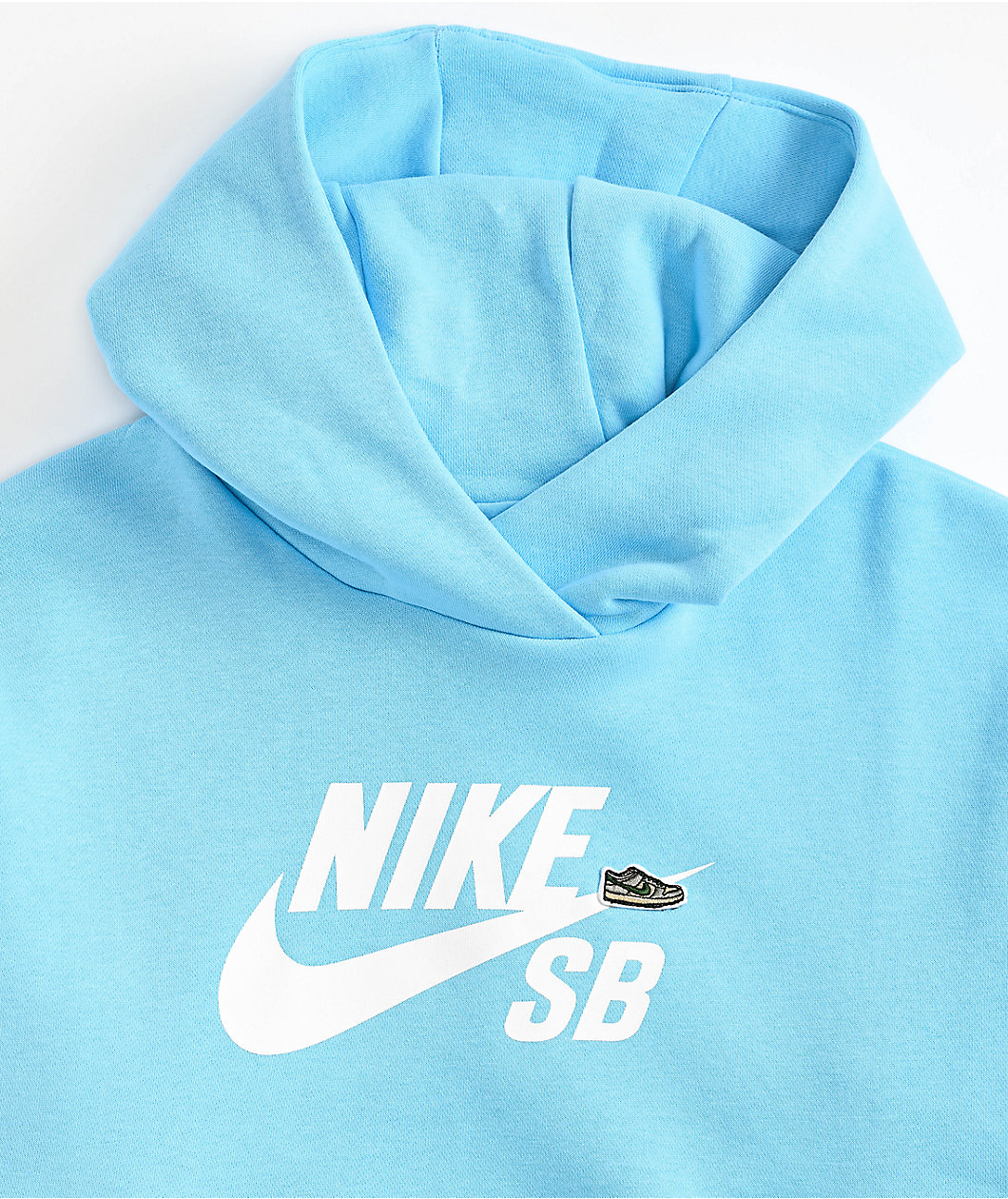 Nike SB Kids Icon Light Blue Hoodie