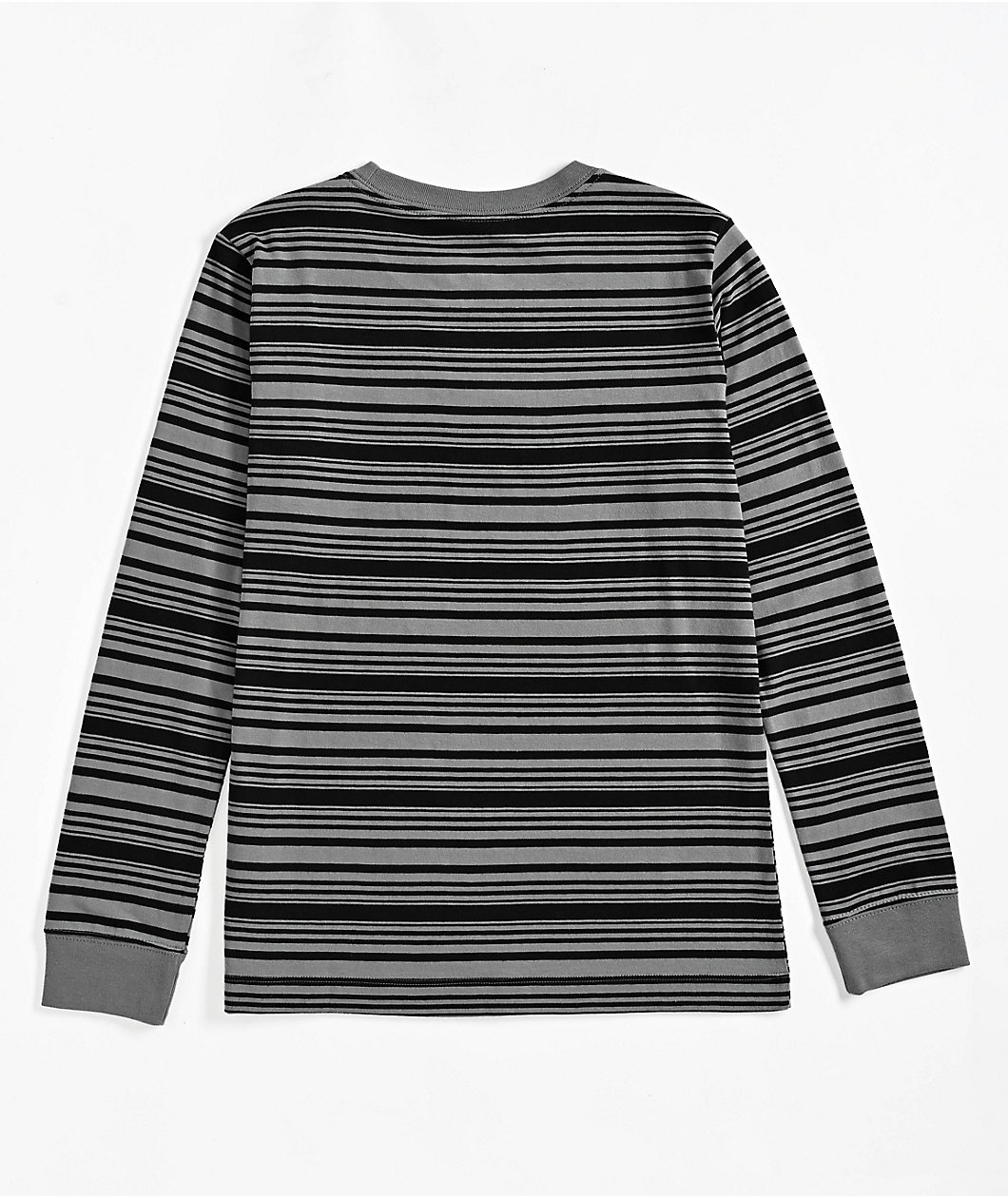 Nike SB Kids Skate Black & Smoke Grey Stripe Long Sleeve T-Shirt