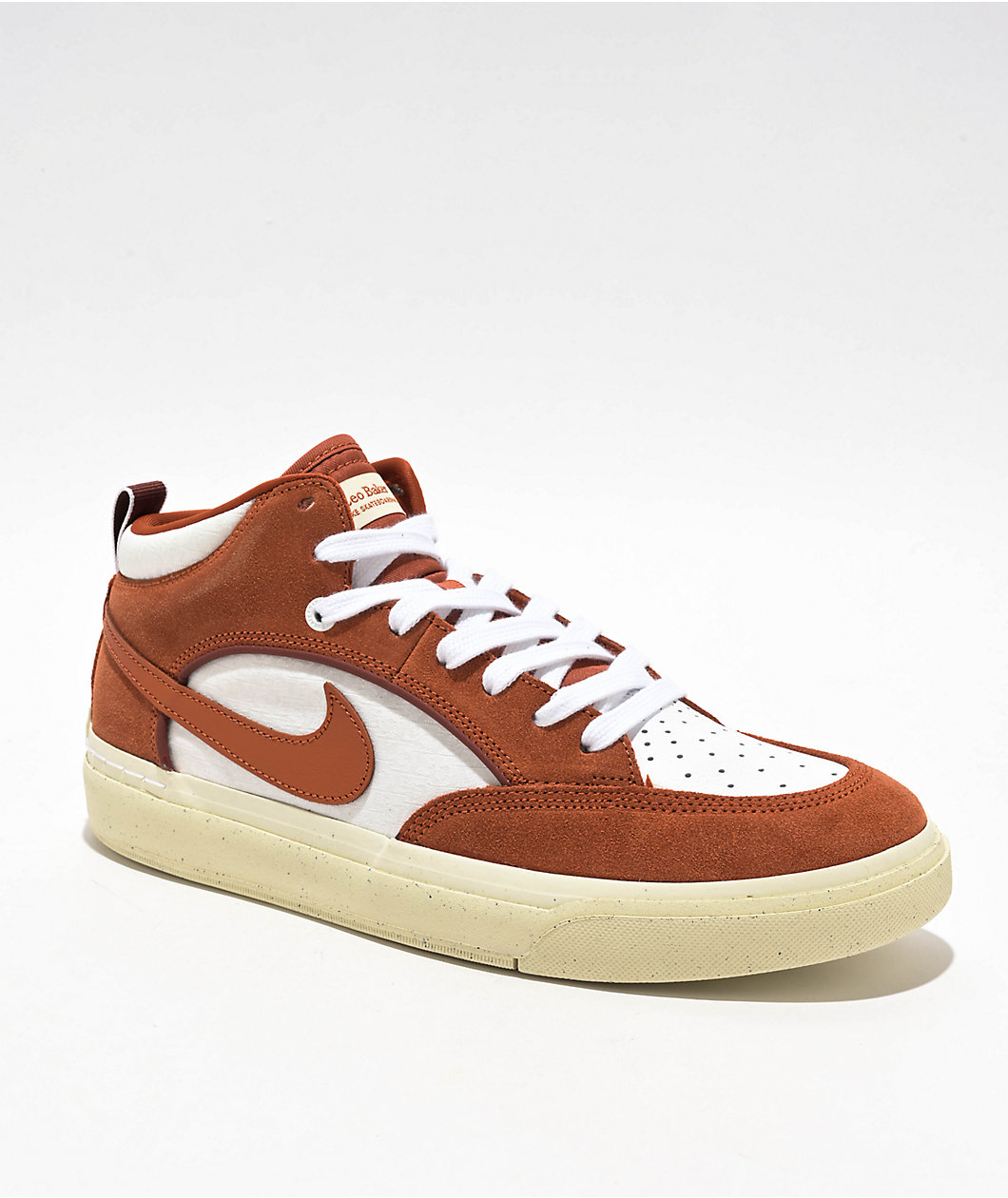 Nike SB Leo React Russet Brown & Coconut Skate Shoes