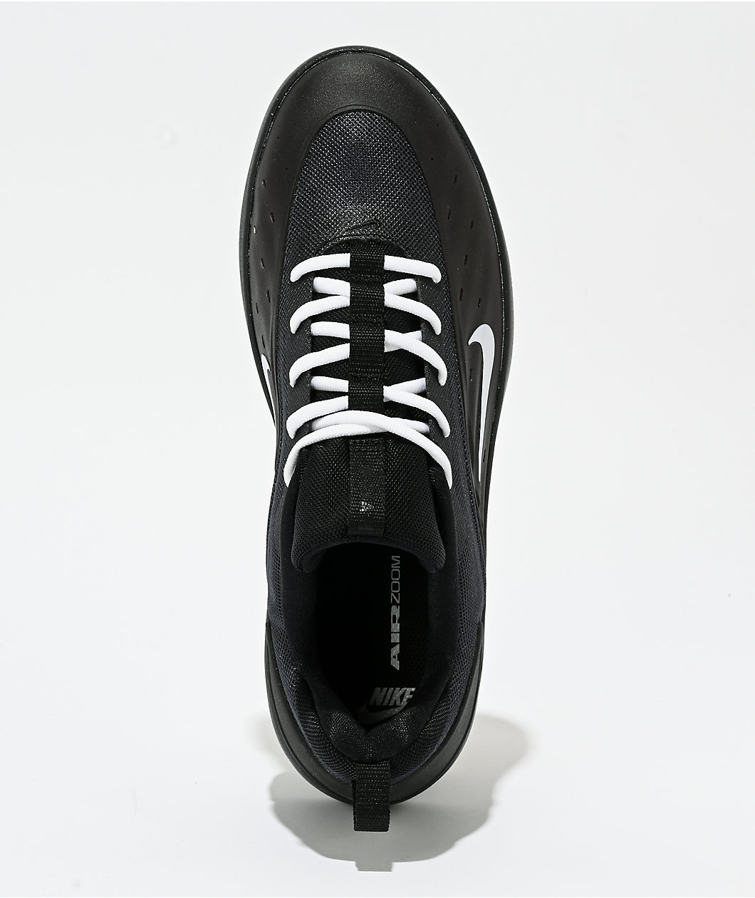 Nike SB Nyjah 4 Black & White Skate Shoes