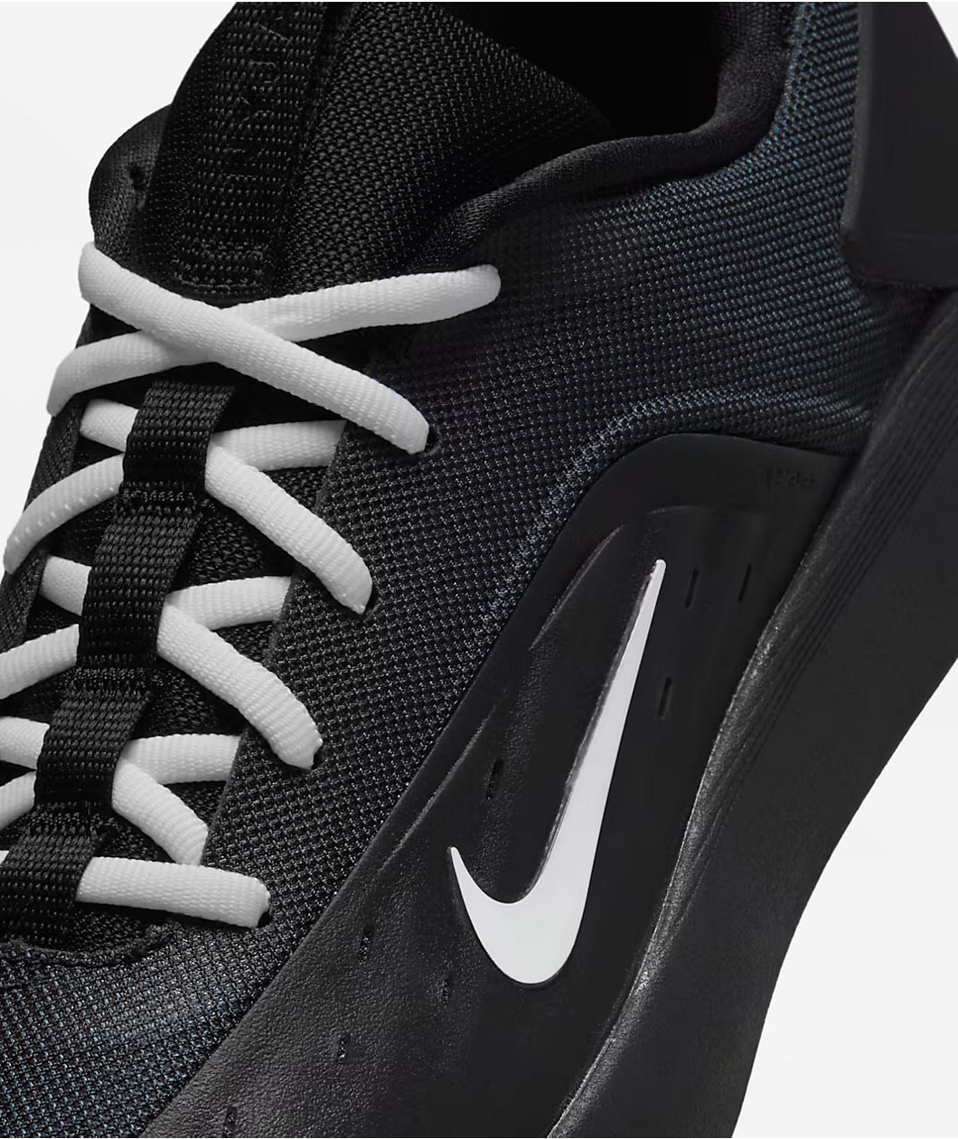 Nike SB Nyjah 4 Black & White Skate Shoes