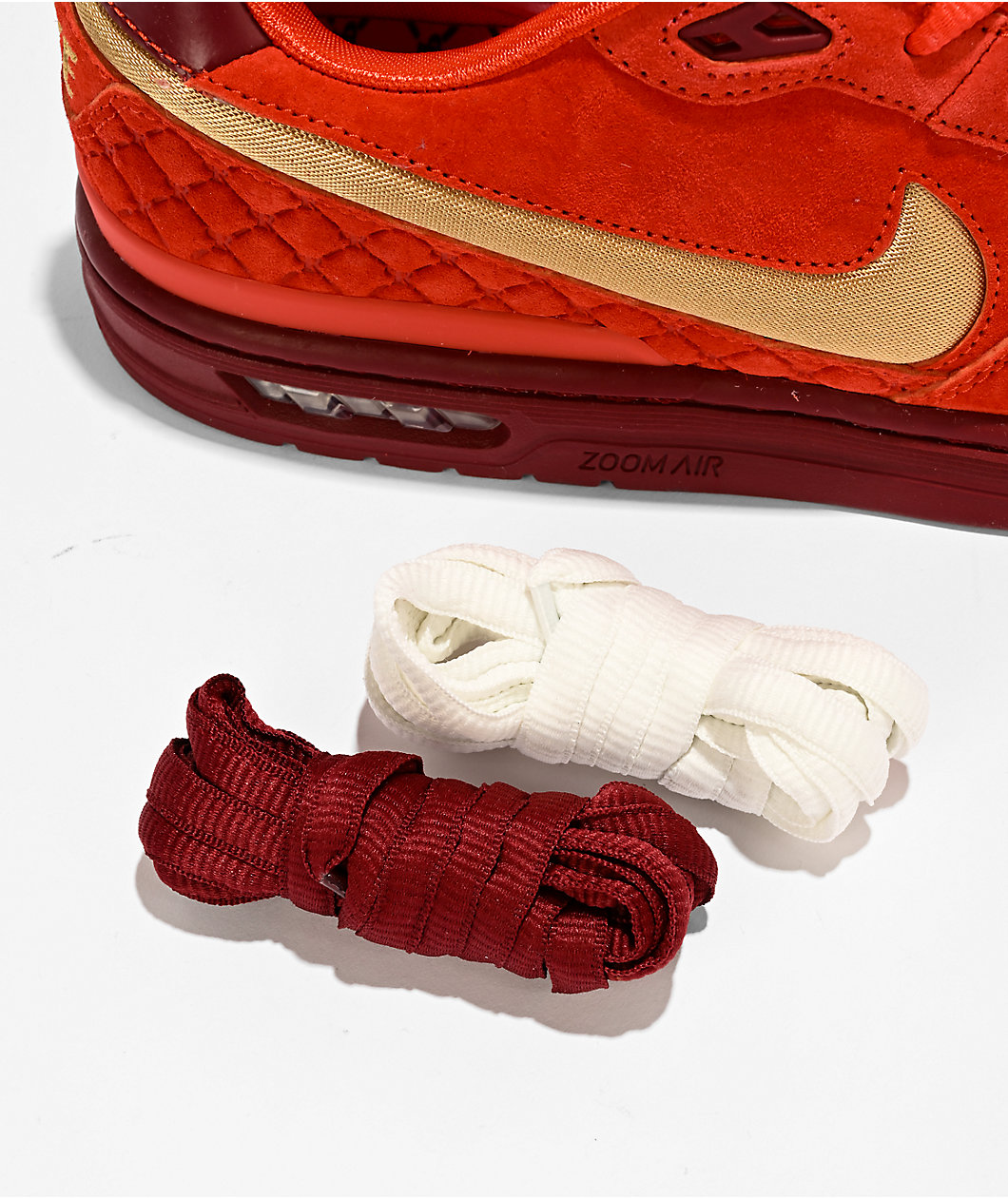 Nike SB P-Rod 1 Zoom Air Low Habanero Red & Club Gold Skate Shoes