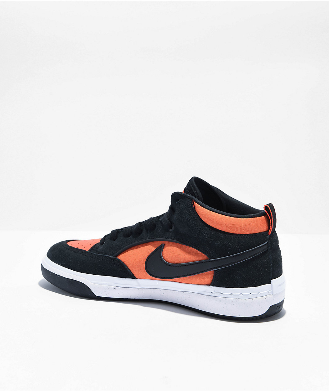 Nike SB React Leo Black & Orange Skate Shoes
