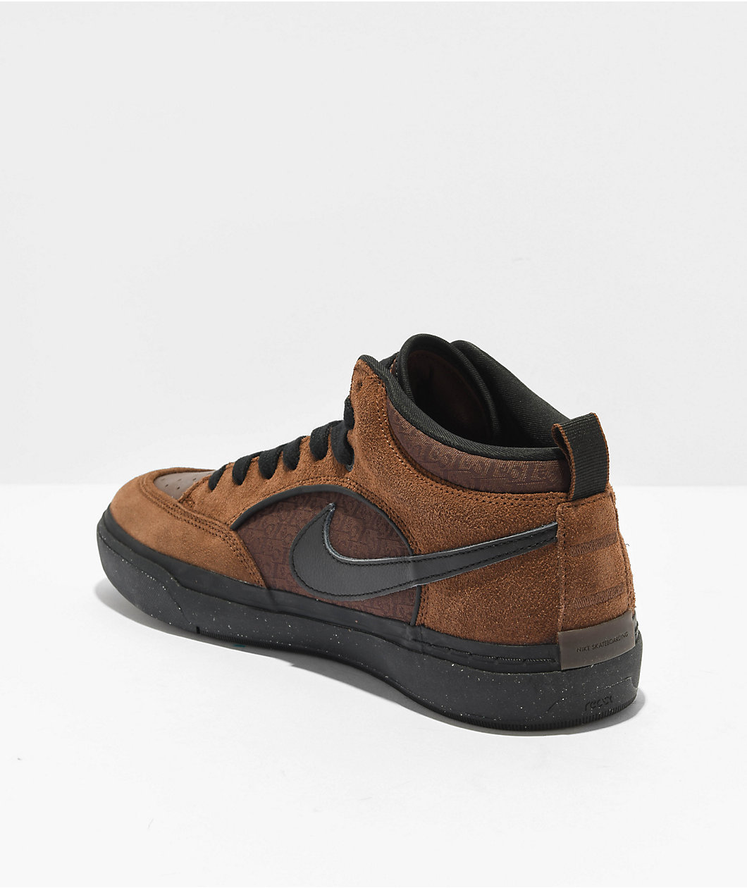 Nike SB React Leo Cacao Wow & Black Skate Shoes