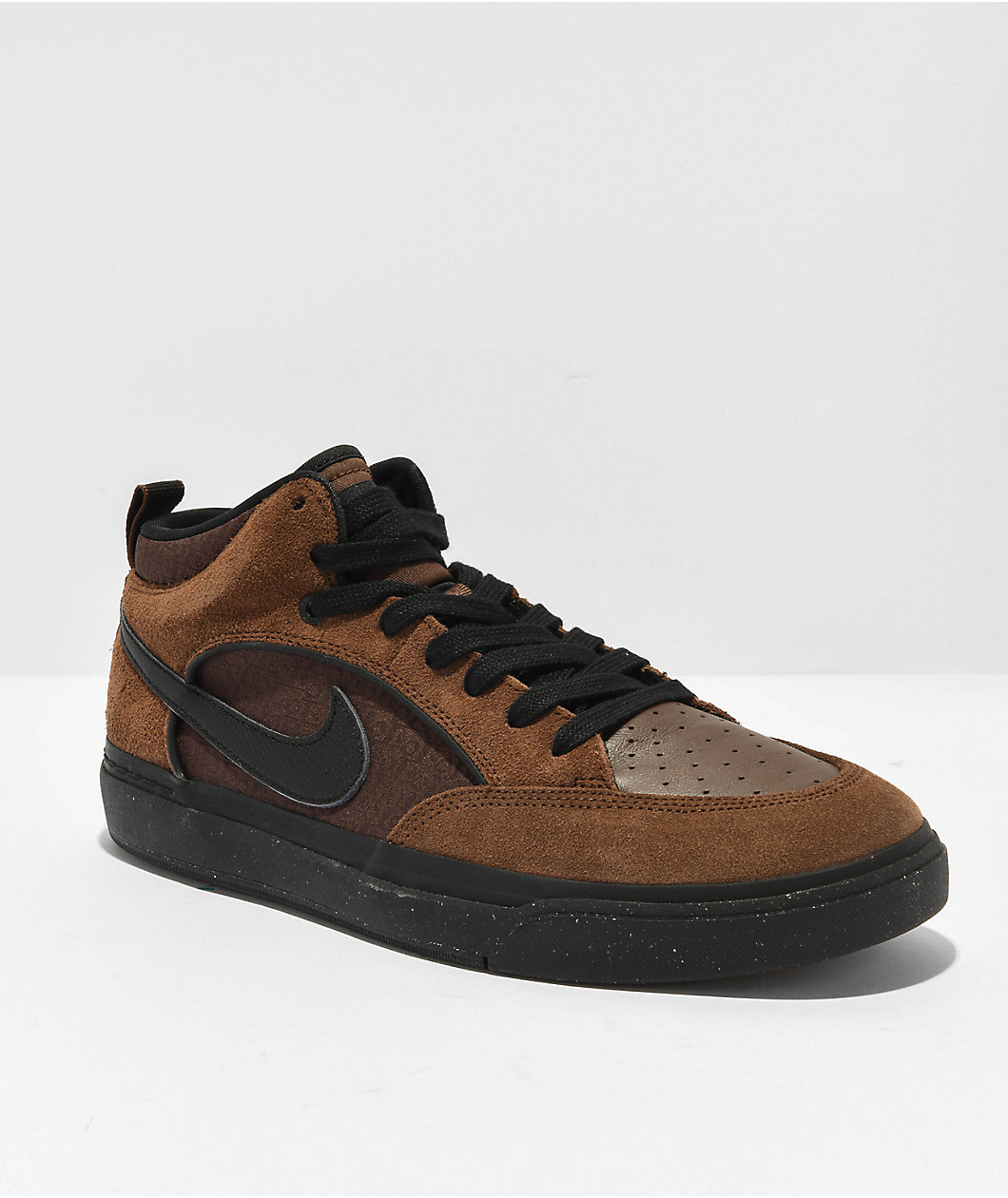 Nike SB React Leo Cacao Wow & Black Skate Shoes