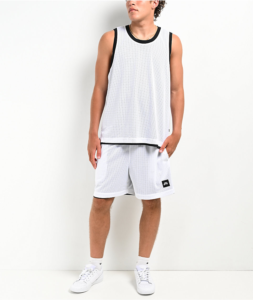 Nike SB Reversible Black & White Basketball Jersey