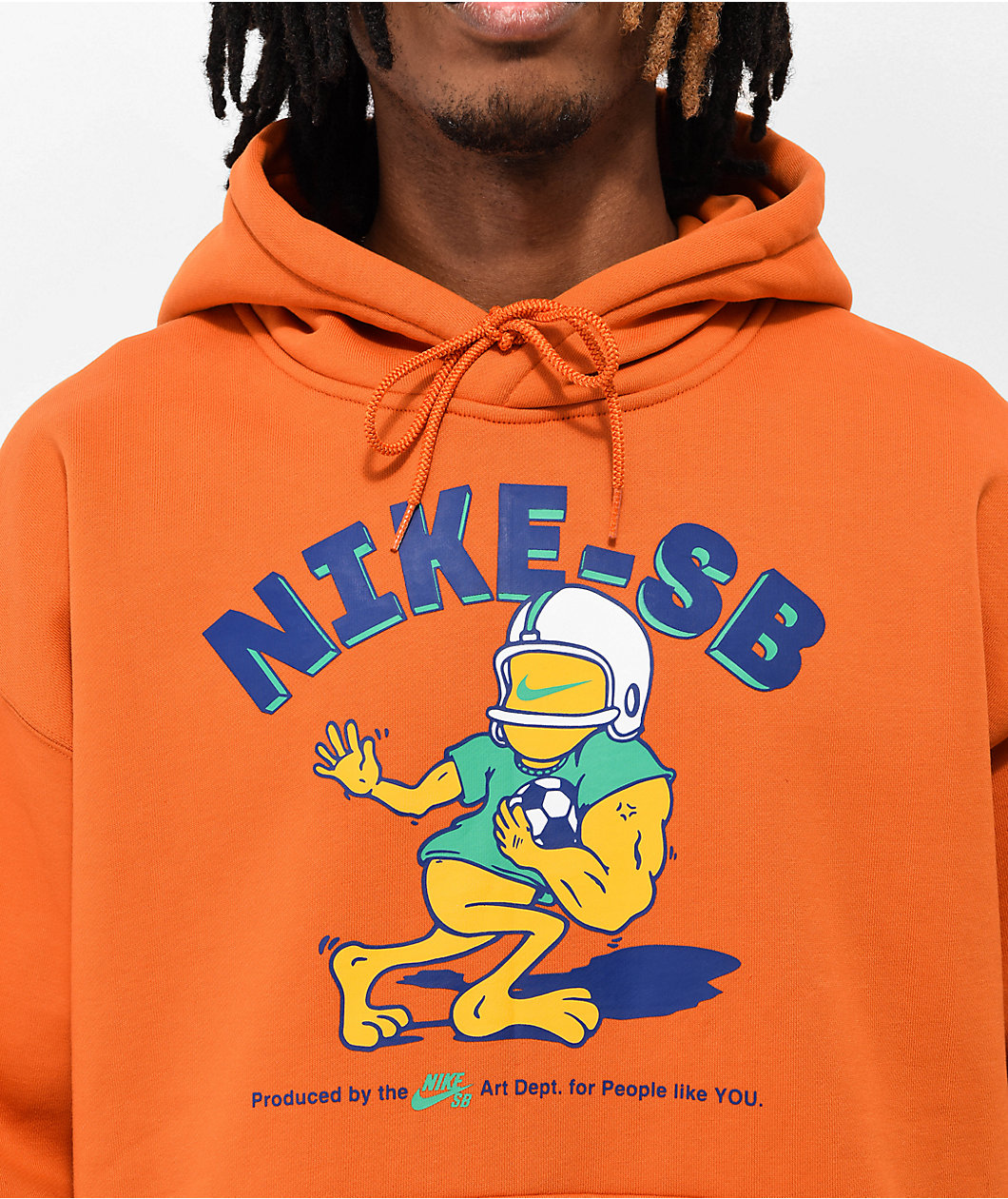 Nike SB Sports Guy Orange Hoodie