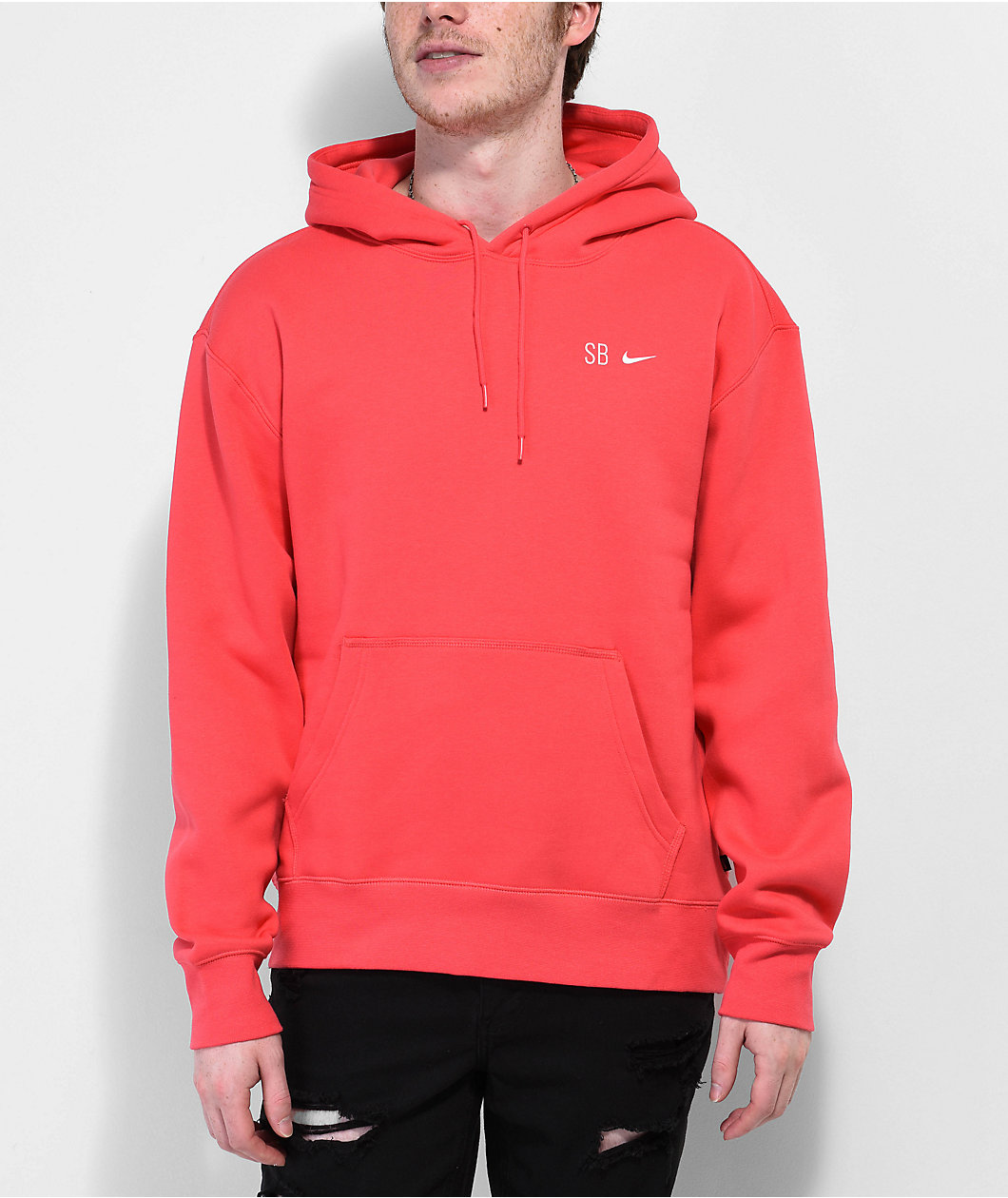 Nike SB Sun Stripes Red Hoodie 