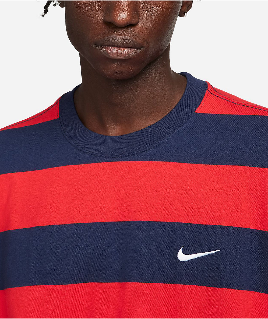 Nike SB University Navy & Red Stripe T-Shirt