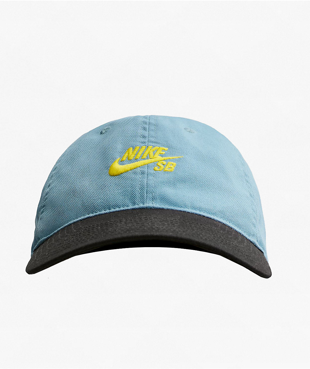 Nike SB Unstructured Light Blue & Navy Strapback Hat at