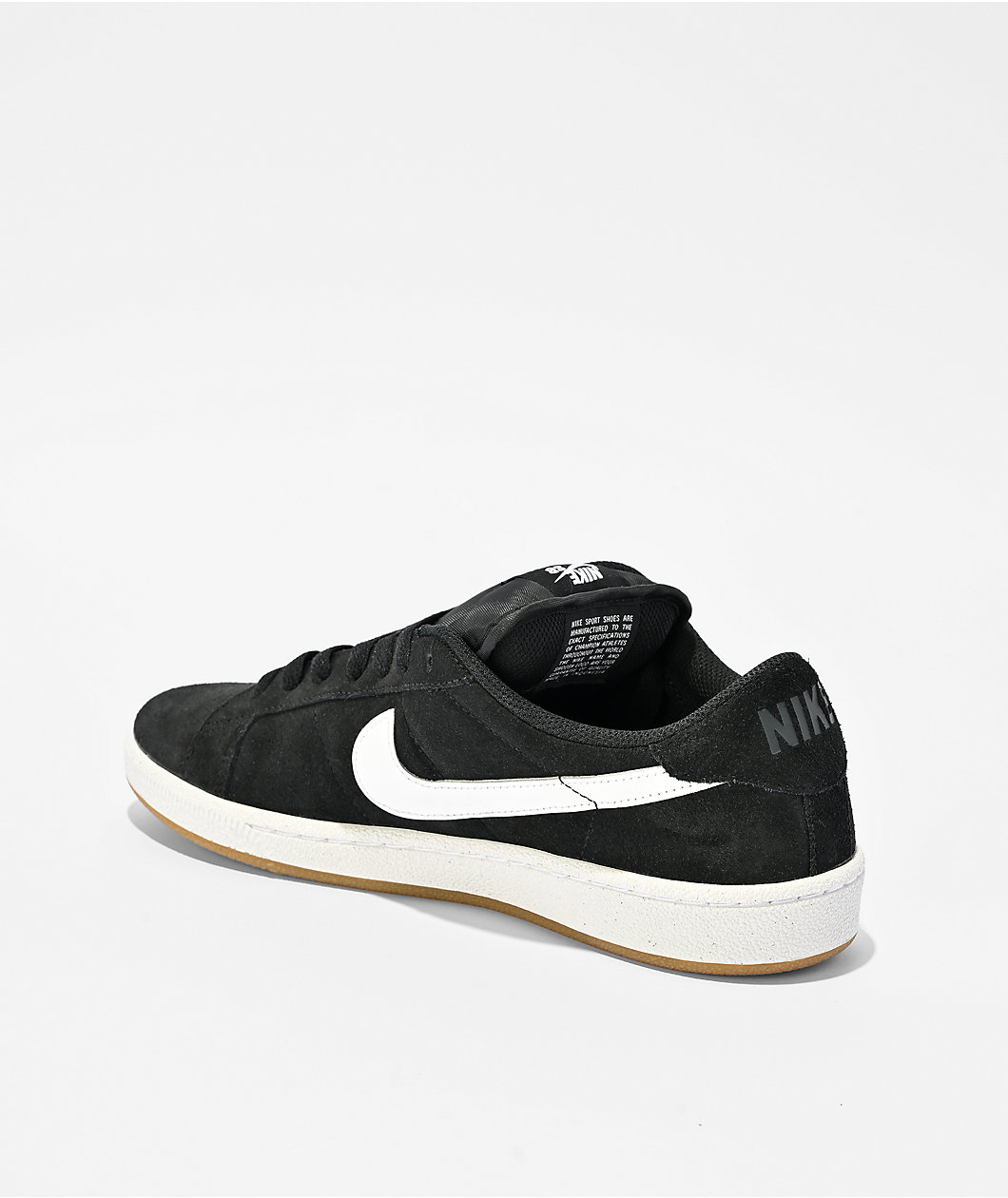 Nike SB Zoom Tennis Classic XL Black & White Skate Shoes
