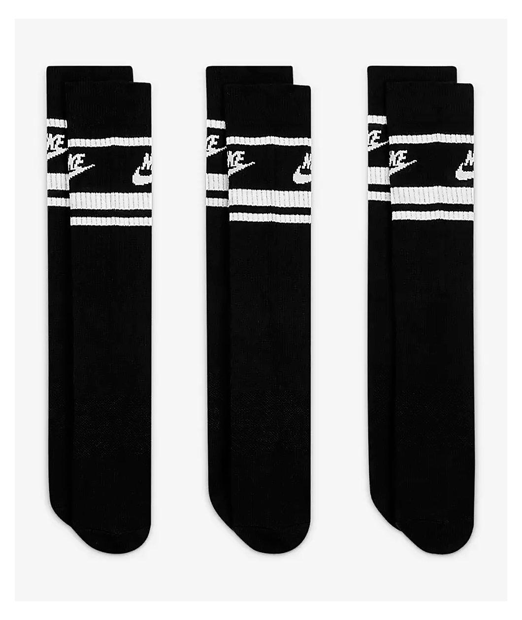 Nike Sportswear 3 Pack Black Socks