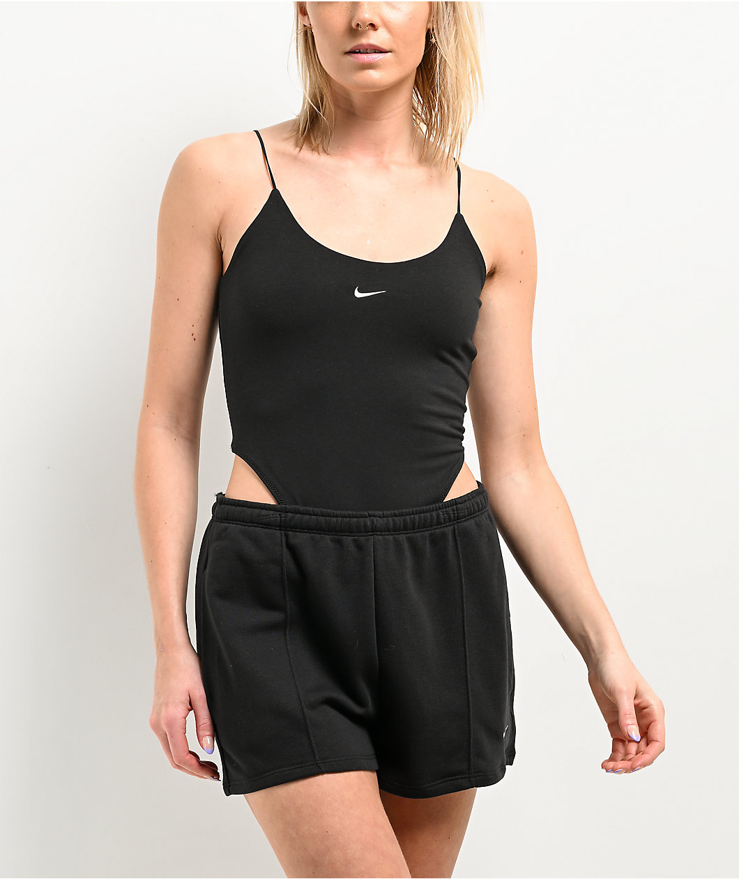 Nike Sportswear Chill Knit Black Cami Bodysuit