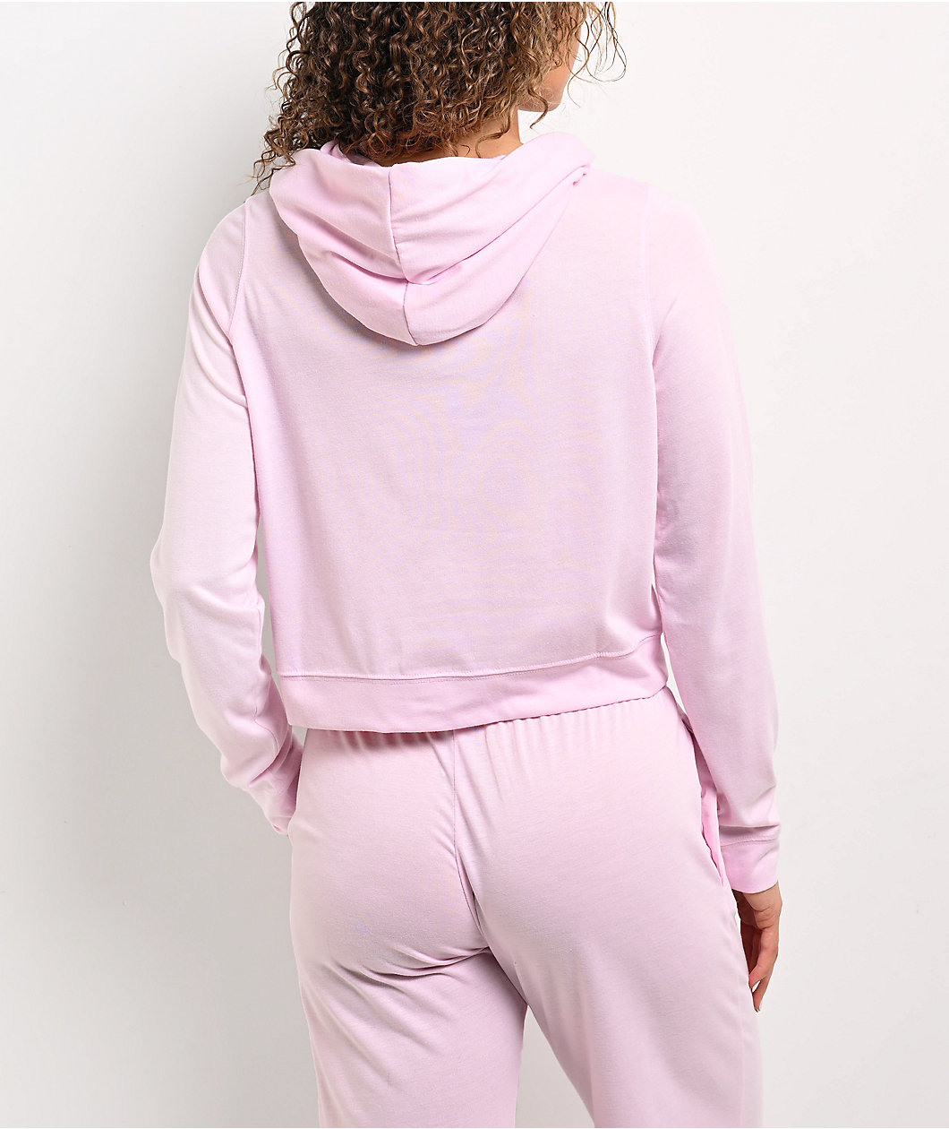 Nike Sportswear Chill Knit Pink Foam Lightweight Crop Hoodie
