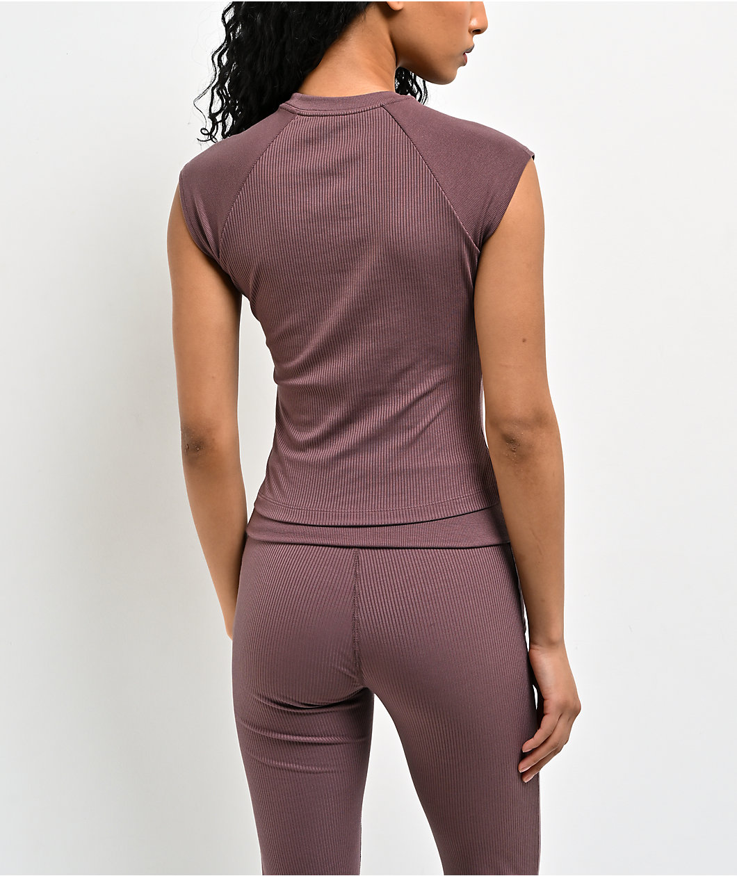 Nike Sportswear Chill Knit Ribbed Tattoo Brown T-Shirt