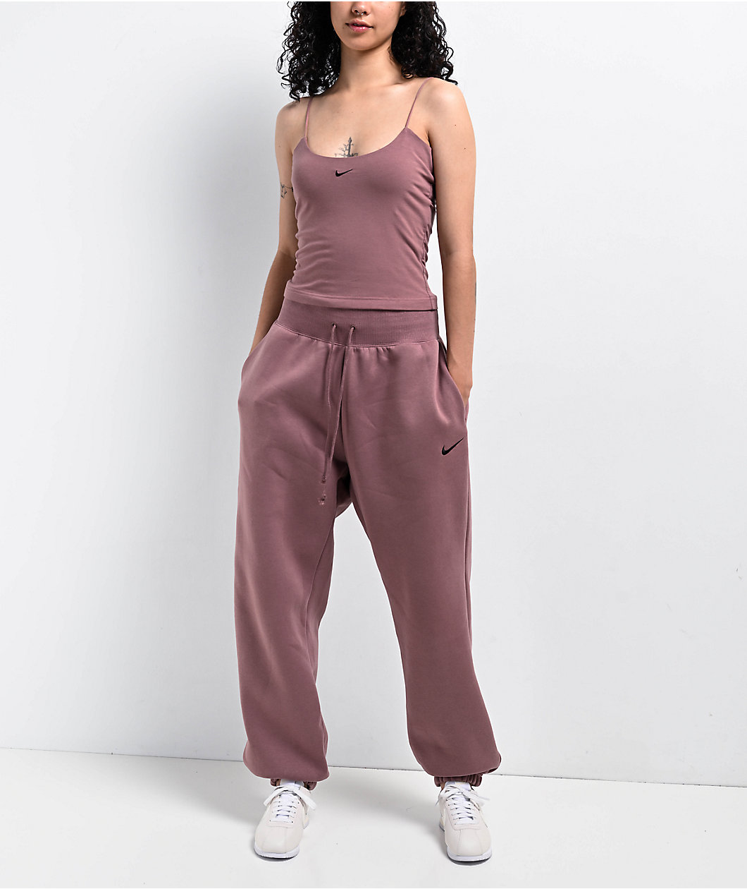 Nike Sportswear Chill Knit Smokey Mauve Cami Top