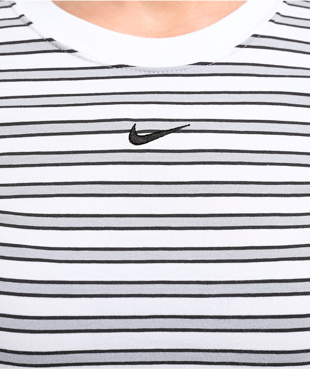 Nike Sportswear Chill Knit Stripe White T-Shirt