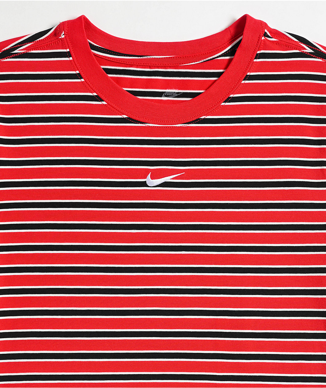 Nike Sportswear Chill Striped Red Knit T-Shirt