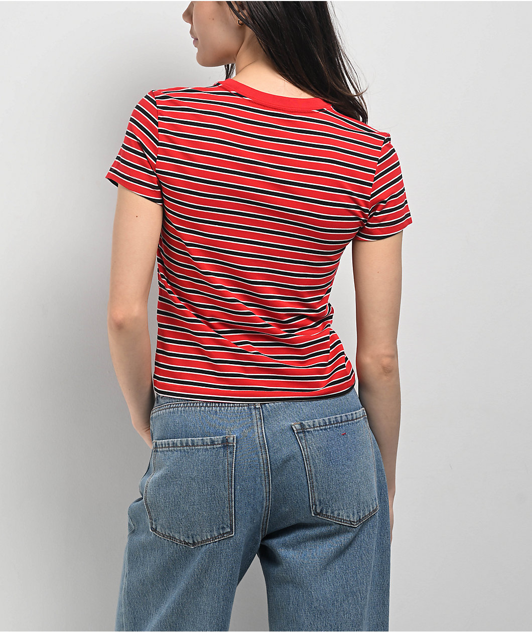 Nike Sportswear Chill Striped Red Knit T-Shirt