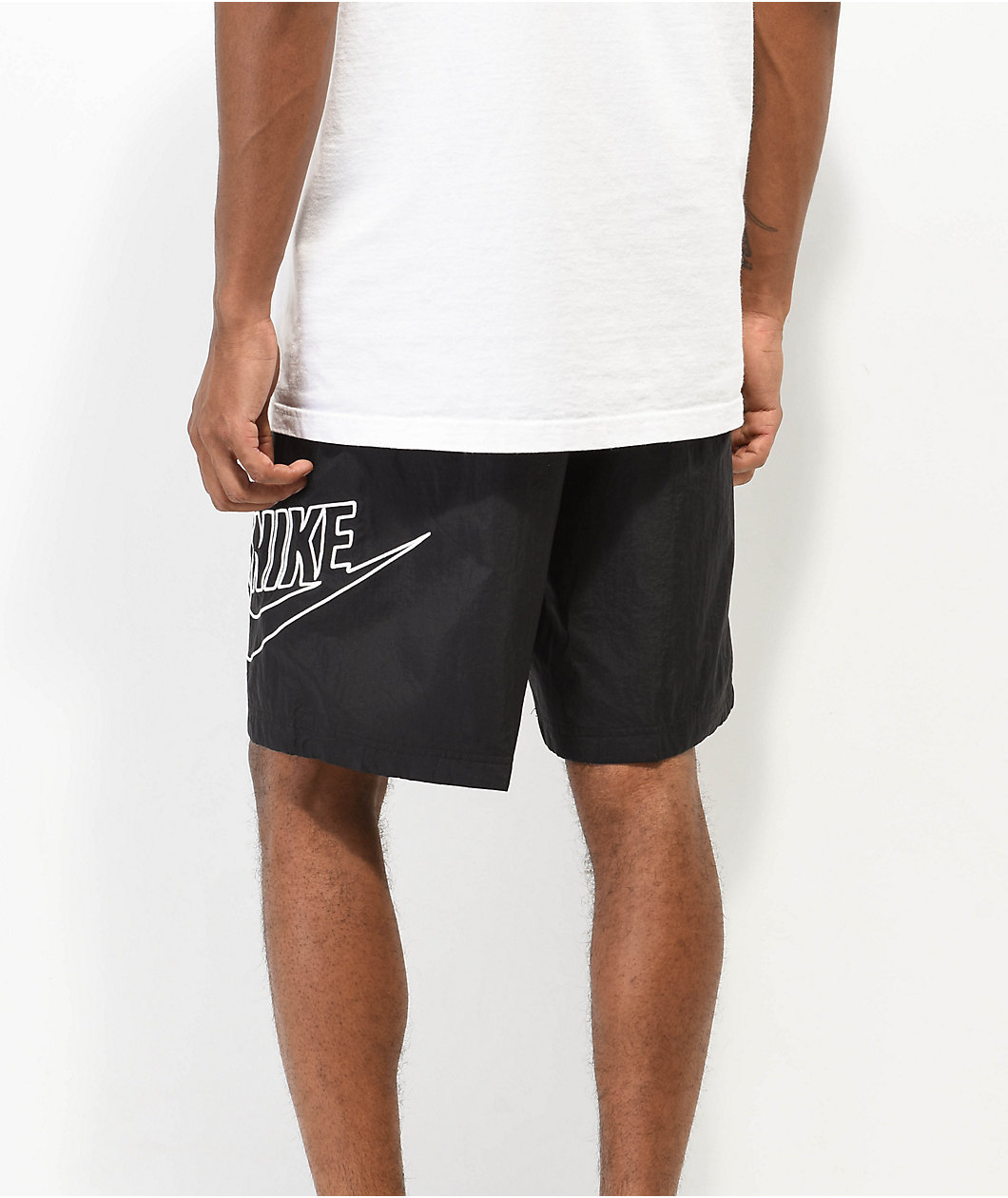 Nike Sportswear Club Alumni Black Nylon Shorts