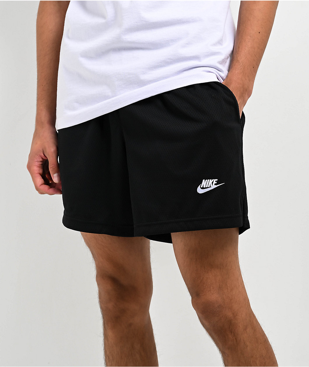 Nike Sportswear Club Black Mesh Flow Shorts