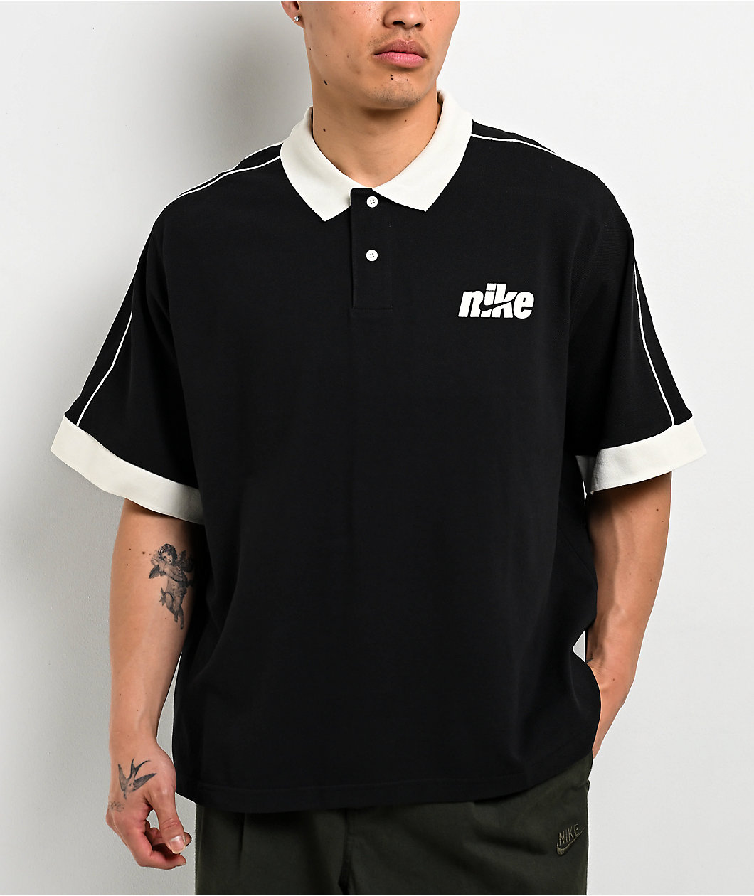 Nike Sportswear Club Black Polo Shirt