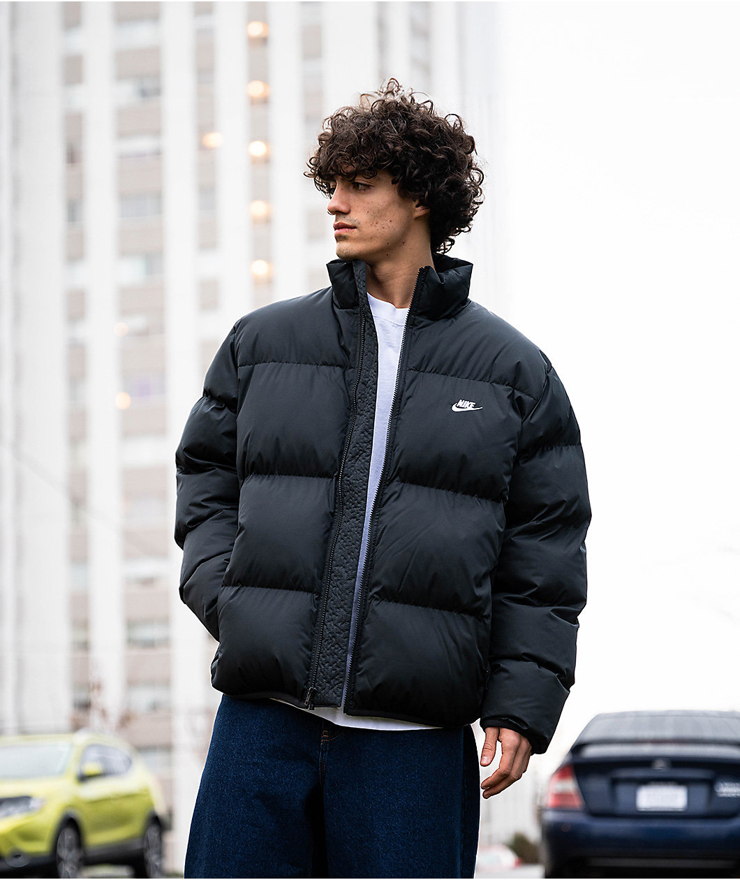 Nike black puffer online