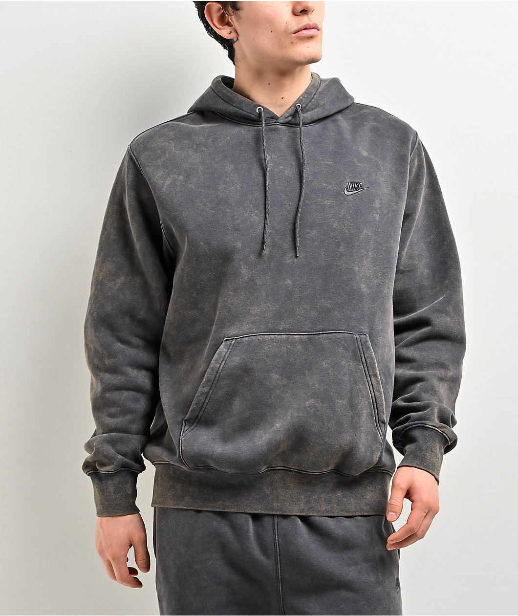 Nike Sportswear Club Black Wash Hoodie