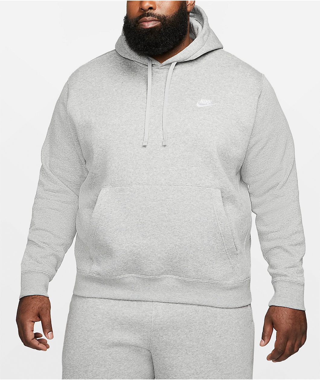 Nike Sportswear Club Grey & White Hoodie