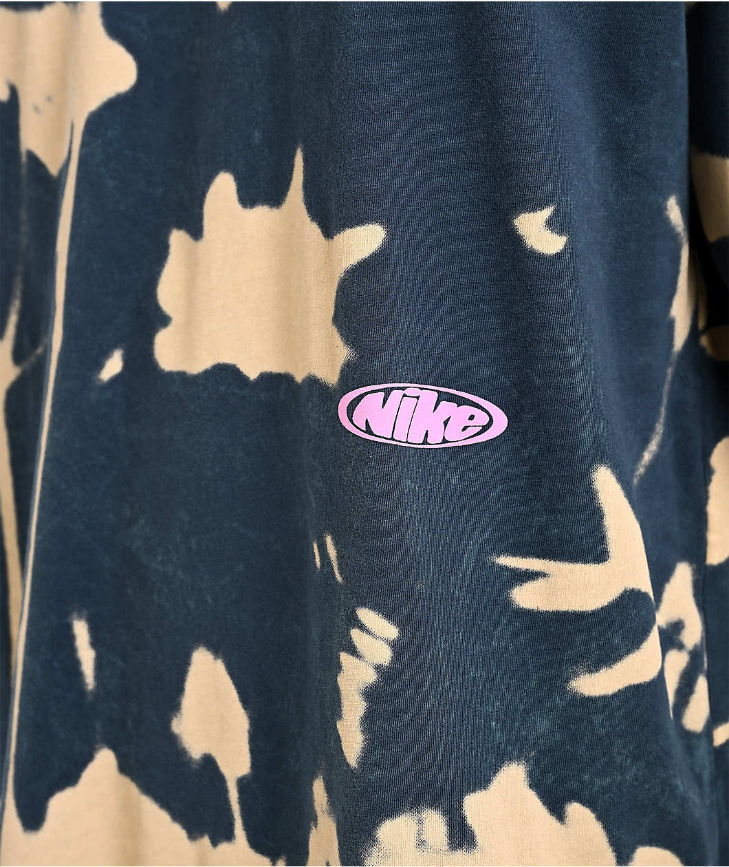 Nike Sportswear Floral Print Grey Wash T-Shirt
