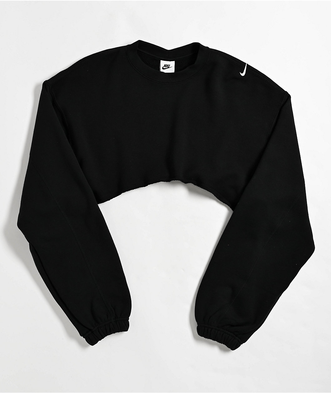 Nike Sportswear French Terry Black Oversized Shrug Sweatshirt