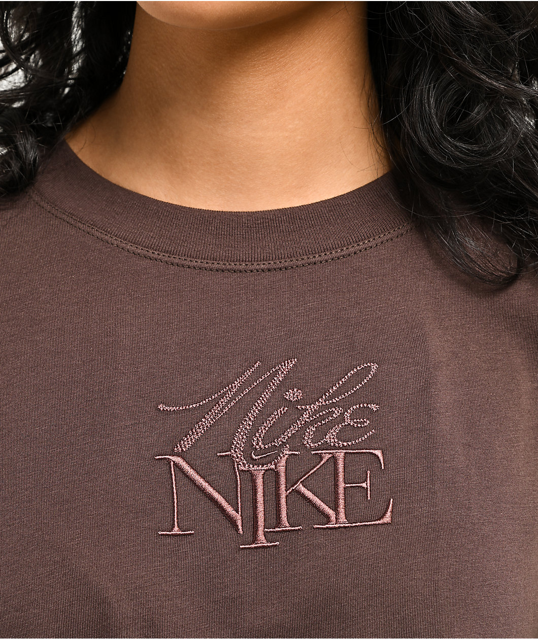 Nike Sportswear Monogram Brown Boyfriend T-Shirt