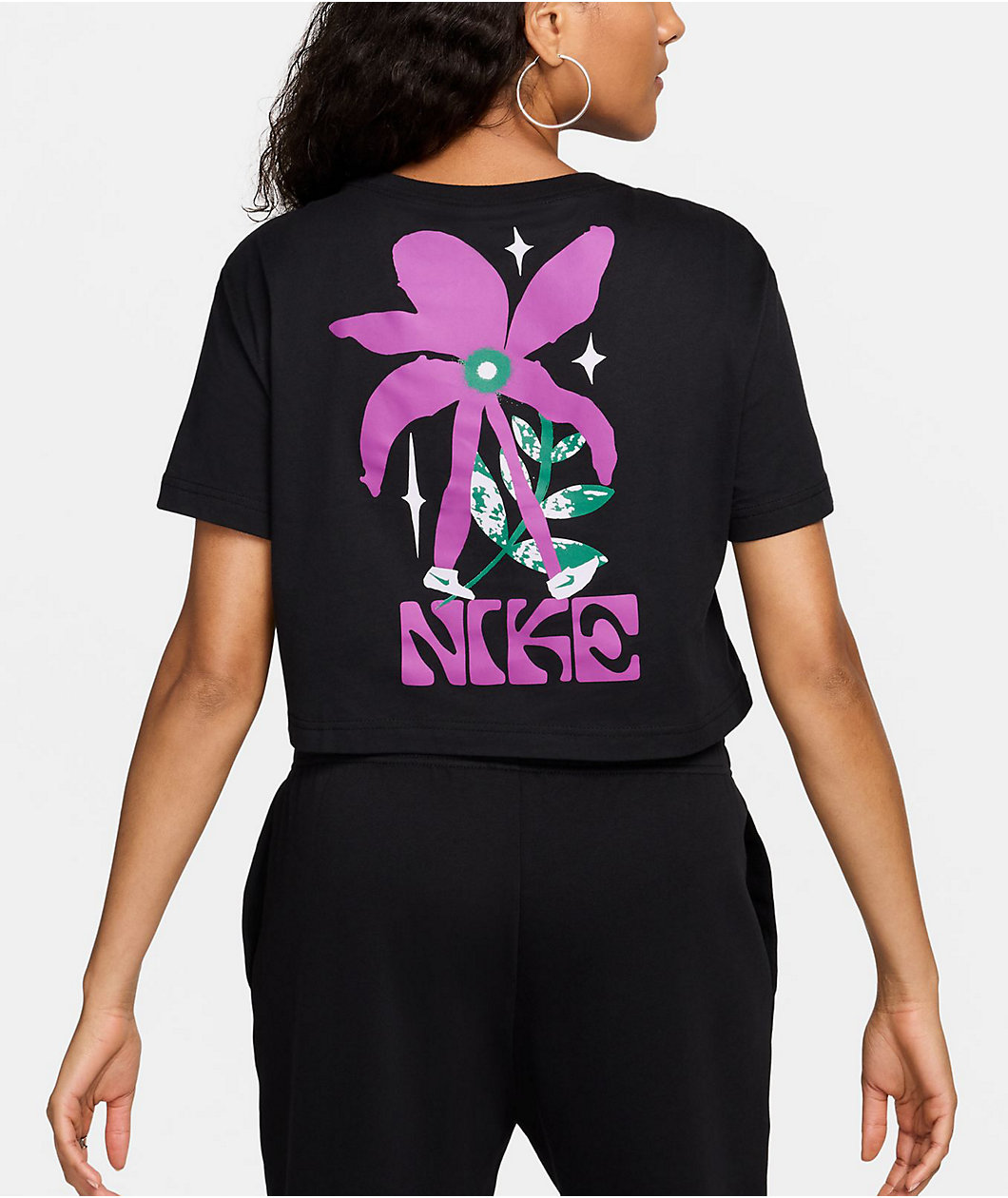 Nike Sportswear OC 1 Black Crop T-Shirt