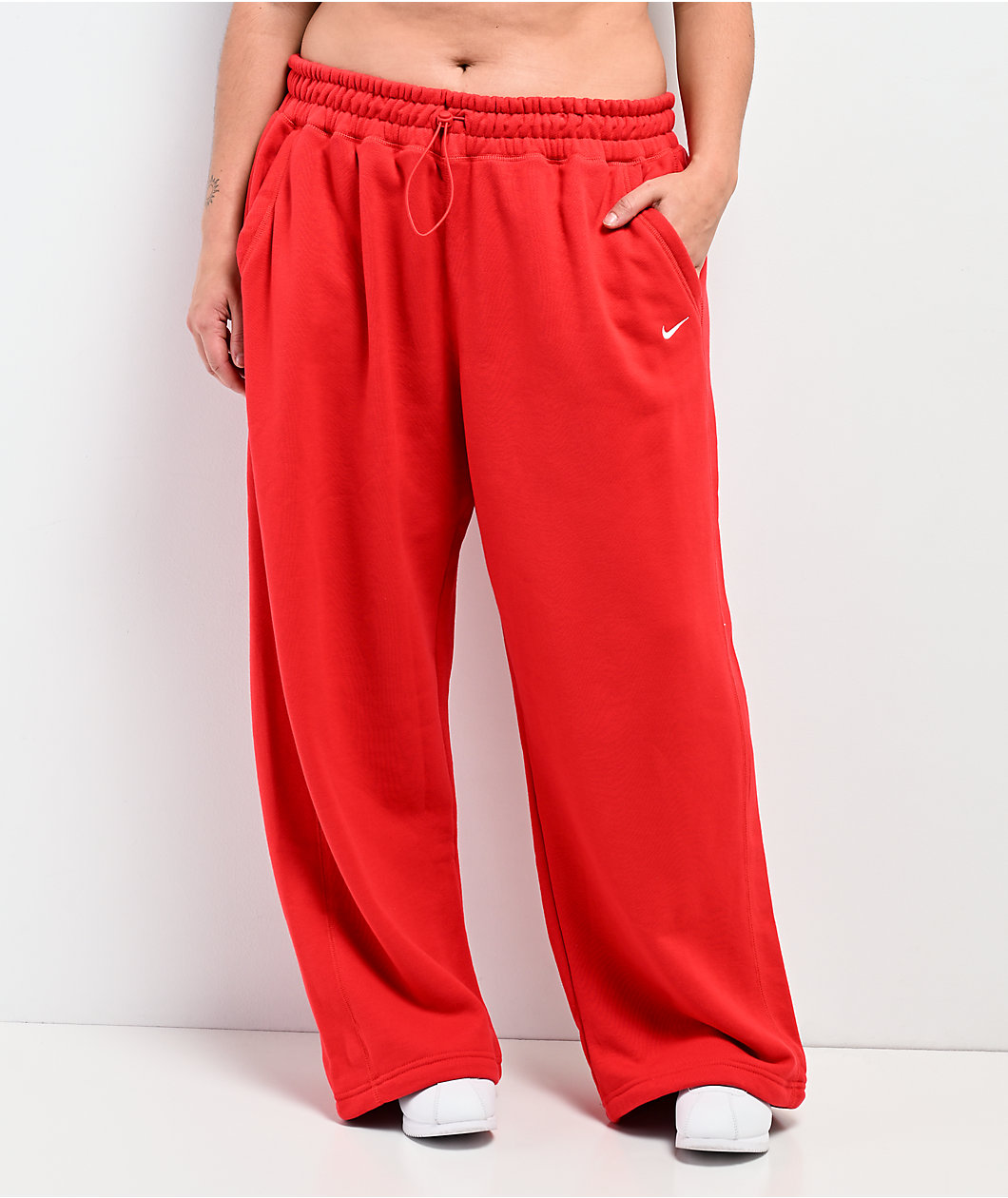 Nike Sportswear Open Hem Red Sweatpants