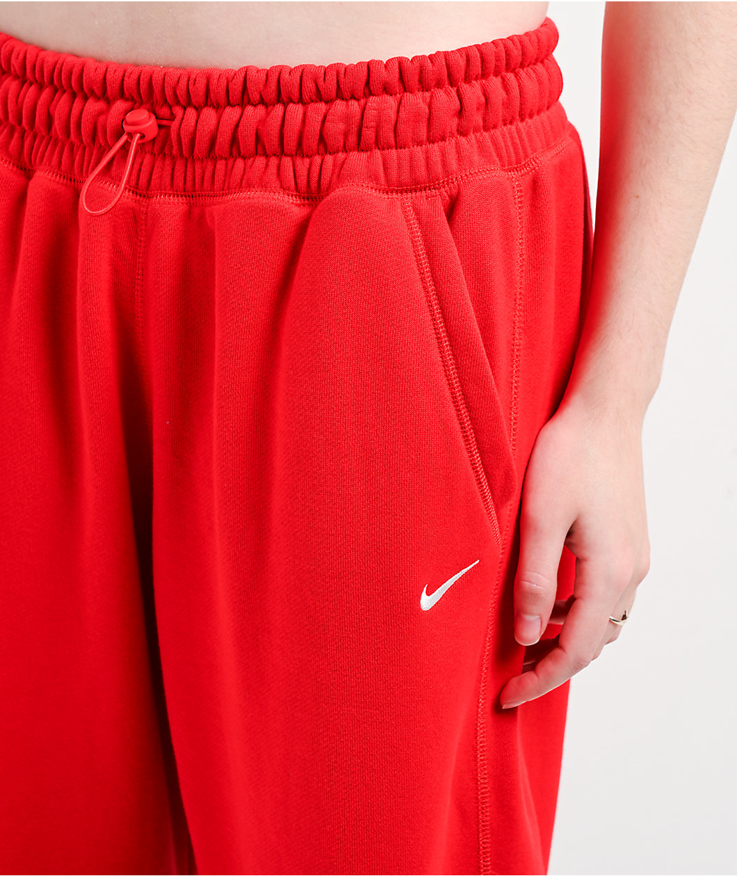 Nike Sportswear Open Hem Red Sweatpants