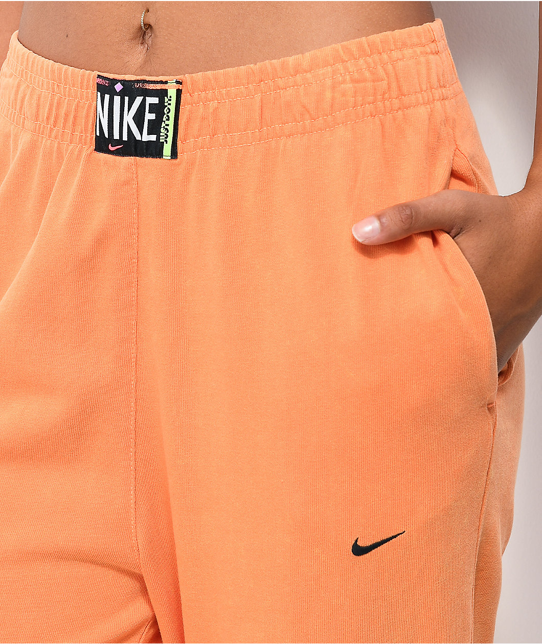 Nike Sportswear Orange Wash Jogger Sweatpants