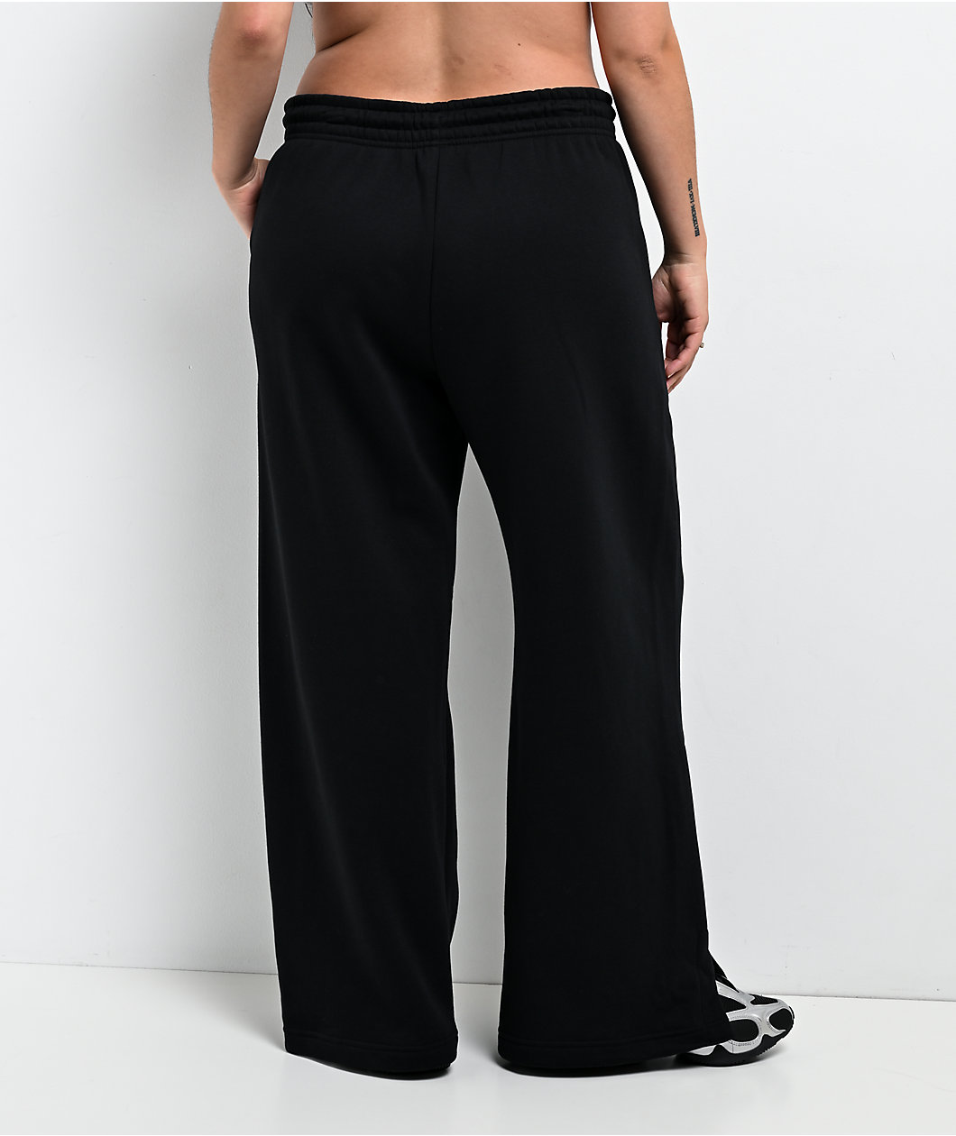 Nike Sportswear Phoenix Black High Rise Wide Leg Sweatpants