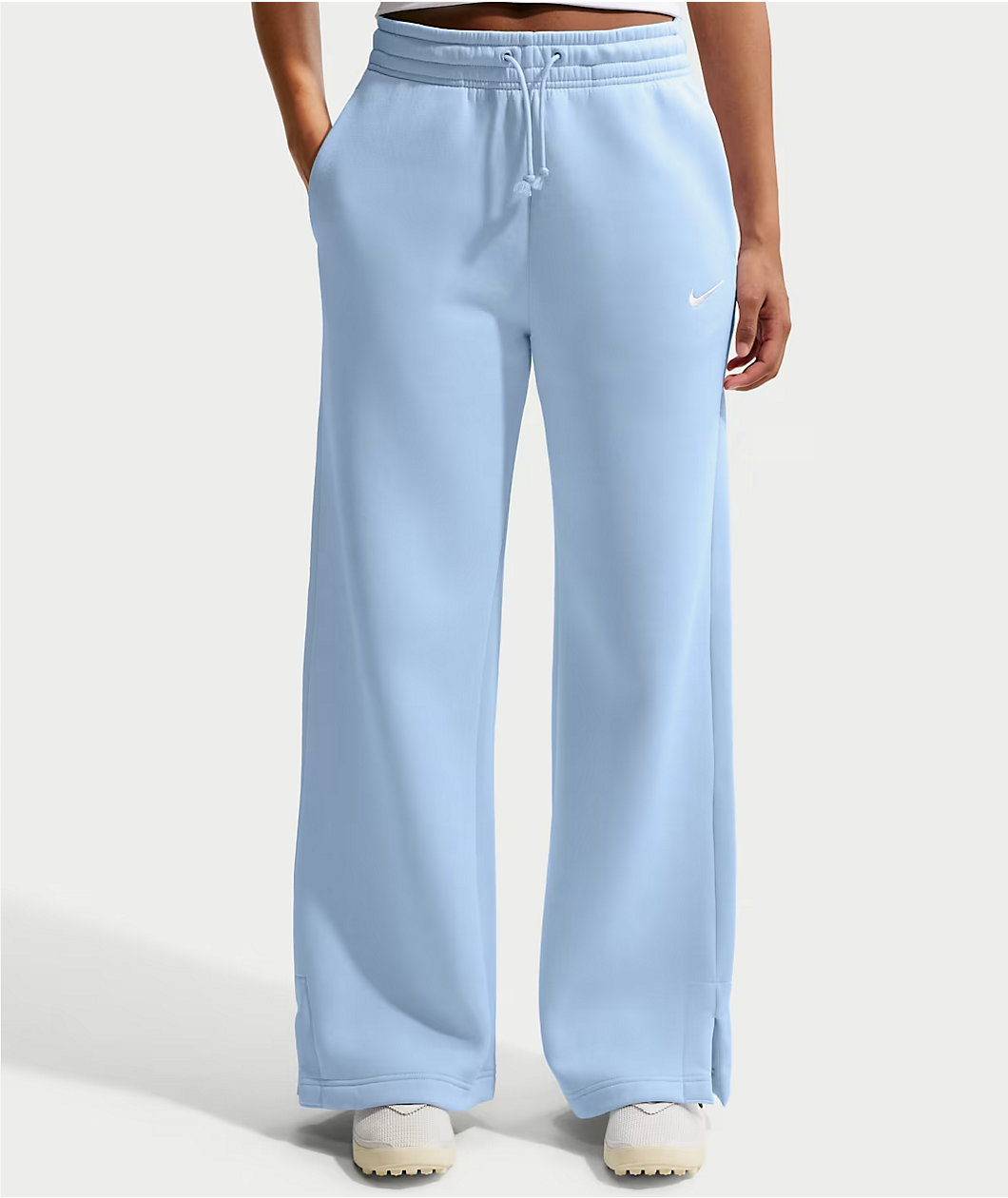 Nike Sportswear Phoenix Blue High Rise Wide Leg Sweatpants