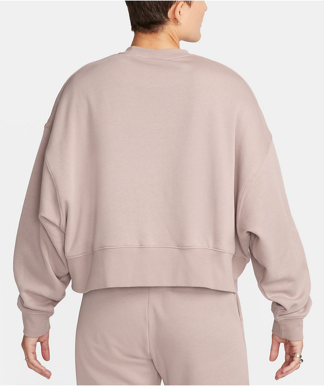 Nike Sportswear Phoenix Fleece Diffused Taupe & Sail Oversized Crewneck Sweatshirt