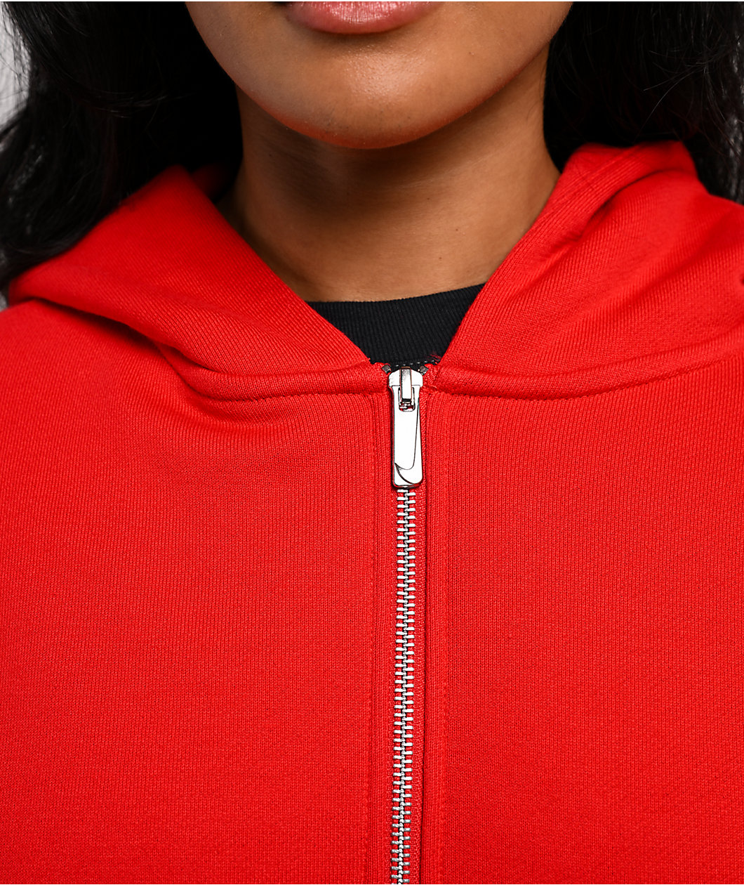 Nike Sportswear Street Red Oversized Zip Hoodie