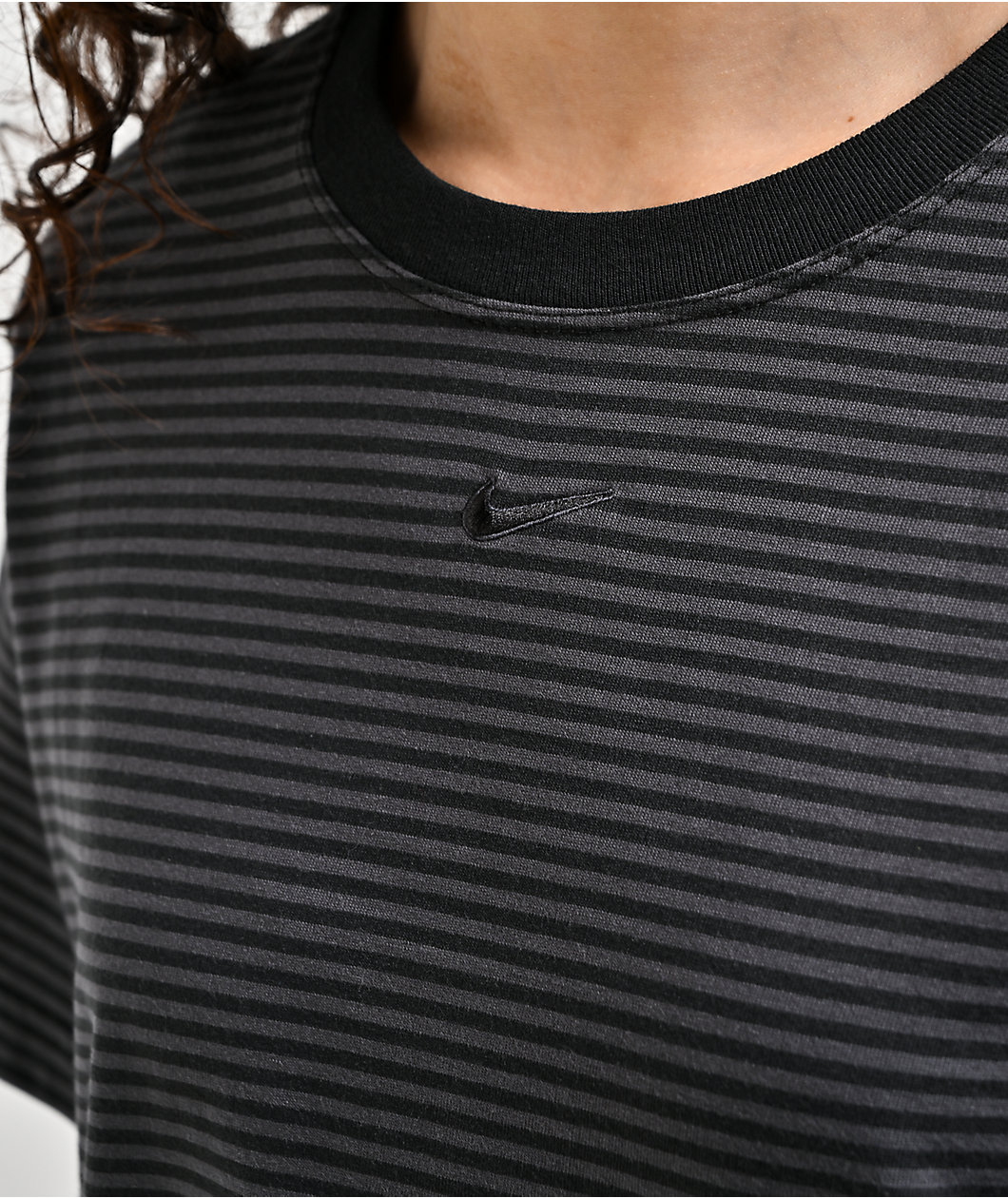 Nike Sportswear Striped Black T-Shirt