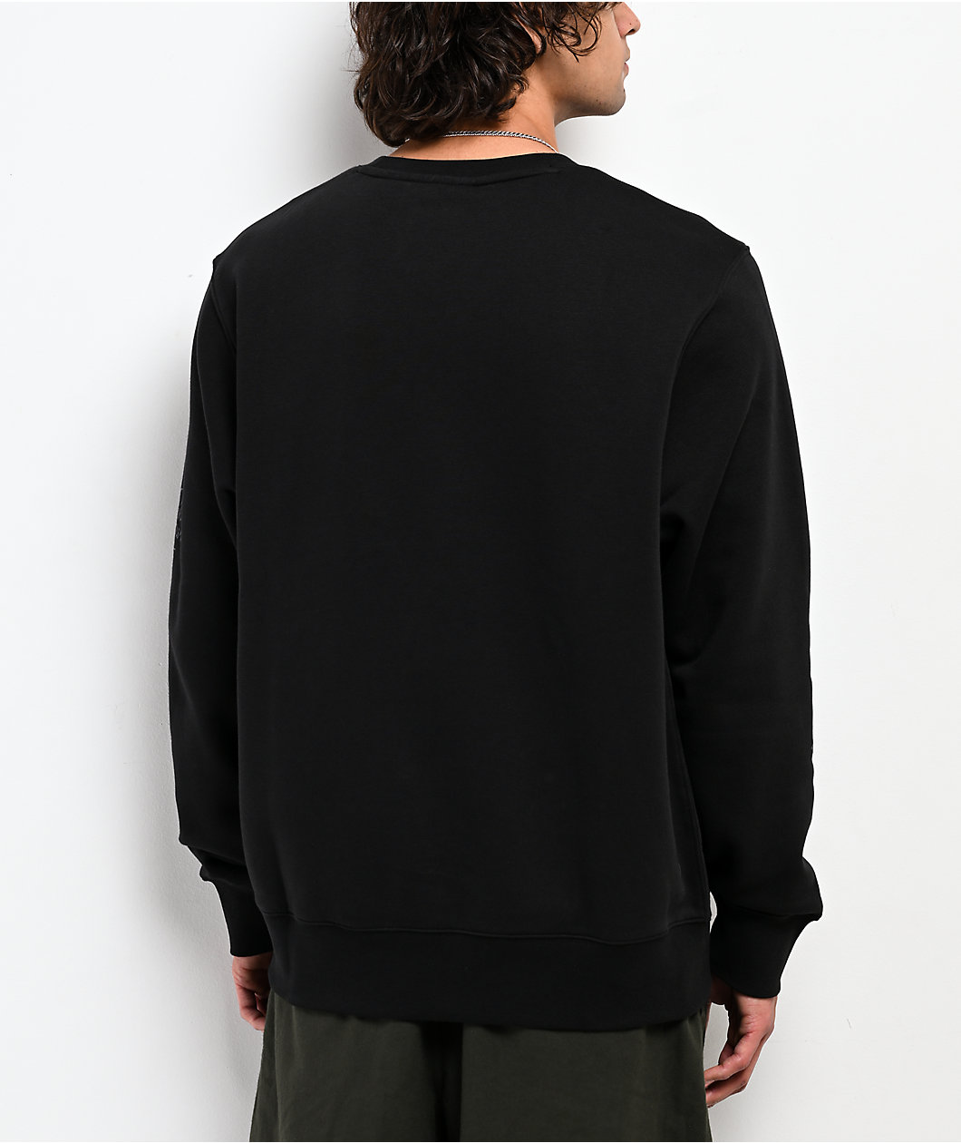 Nike Sportswear Victory Club Fleece Black Crewneck Sweatshirt